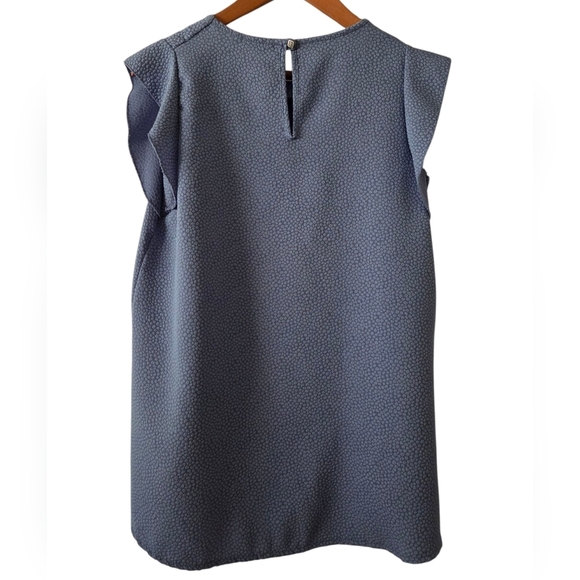 Francesca's Collections Blue Boxy Blouse - Picture 3 of 4